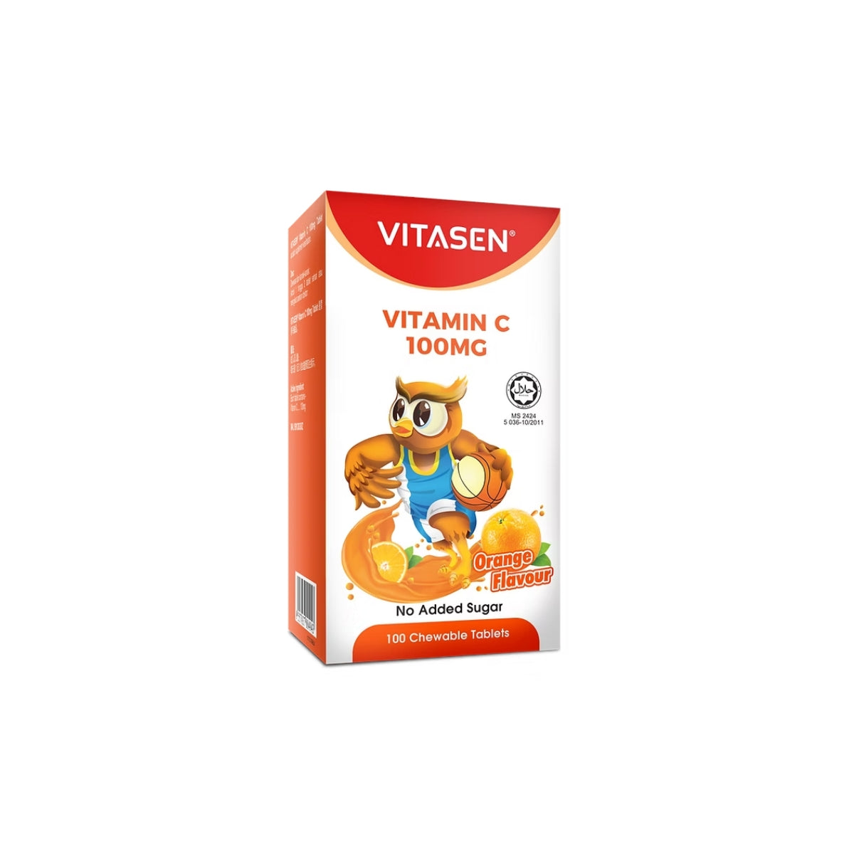 VITASEN VITAMIN C 100MG TABLET ORANGE 100S