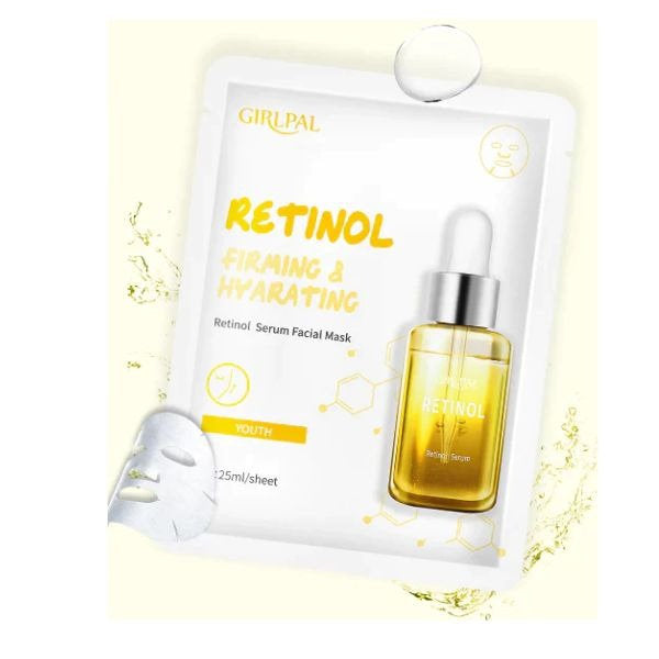 GIRLPAL RETINOL FIRMING & HYDRATING SERUM FACIAL MASK 5S