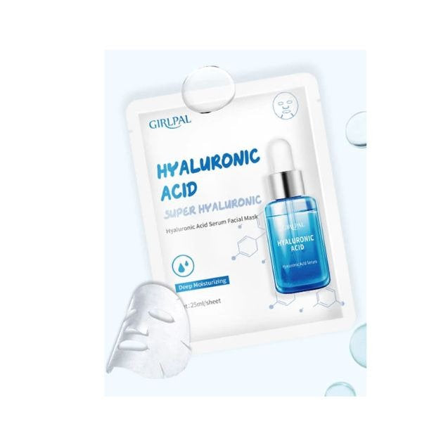 GIRLPAL HYALURONIC ACID SUPER HYALURONIC SERUM FACIAL MASK 5S