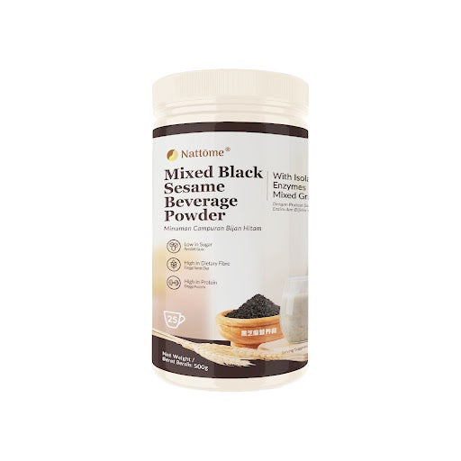 NATTOME DH MIXED BLACK SESAME WITH FERMENTED SOY 500G