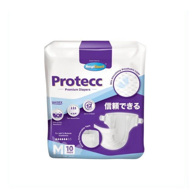 HOSPIGUARD PROTECC PREMIUM ADULT DIAPER M 10S