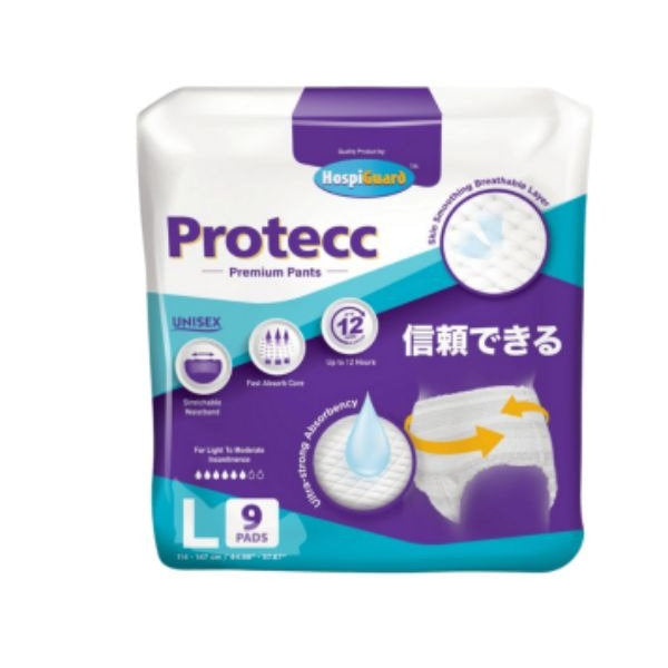 HOSPIGUARD PROTECC PREMIUM ADULT PANT L 9S X8