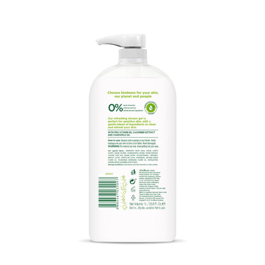 SIMPLE SHOWER GEL KIND TO SKIN REFRESHING 1L