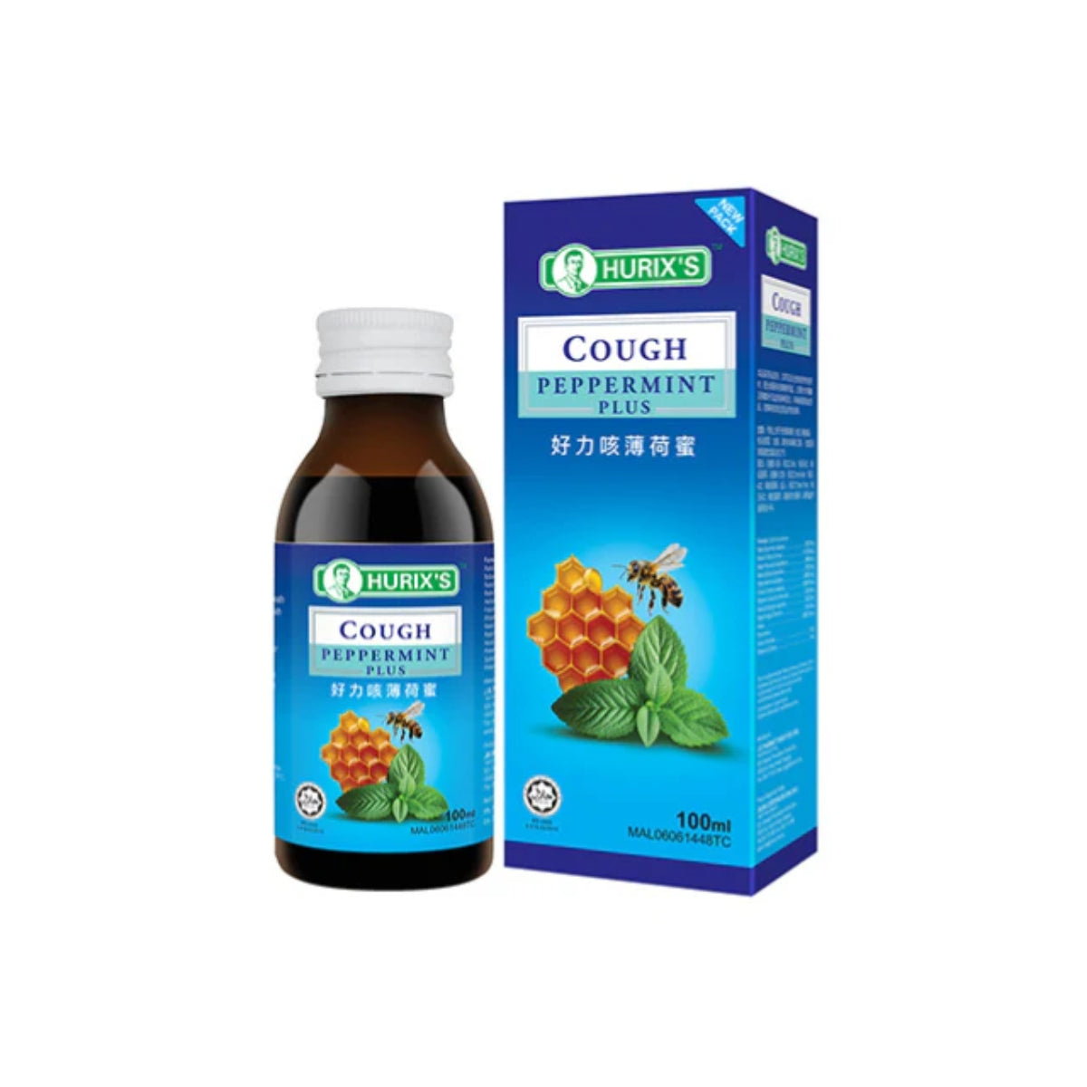 HURIXS COUGH PEPPERMINT PLUS MADU 100ML