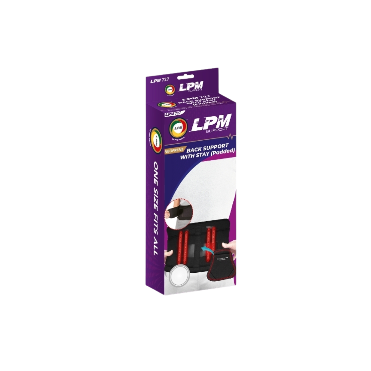 LPM BACK SUPPORT WITH STAY 727