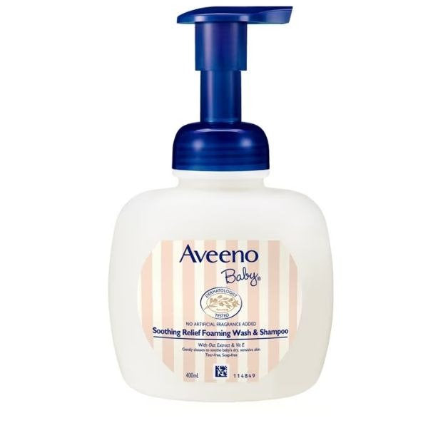 AVEENO BABY SOOTHING RELIEF FOAMING WASH & SHAMPOO 400ML