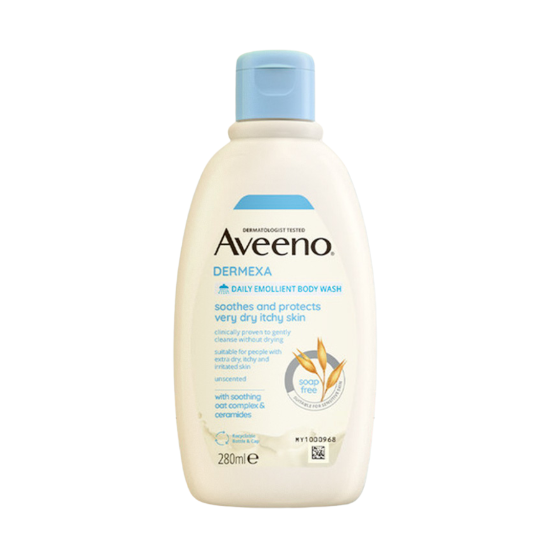 AVEENO DERMEXA DAILY EMOLLIENT BODY WASH 280ML