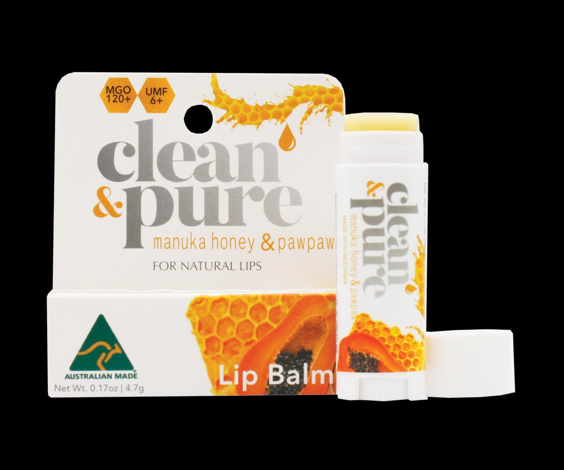 CLEAN & PURE LIP BALM MANUKA HONEY & PAWPAW 4.7G