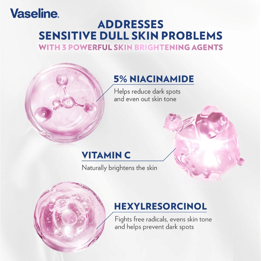 VASELINE PRO DERMA 3 BRIGHTENING LOTION 465ML