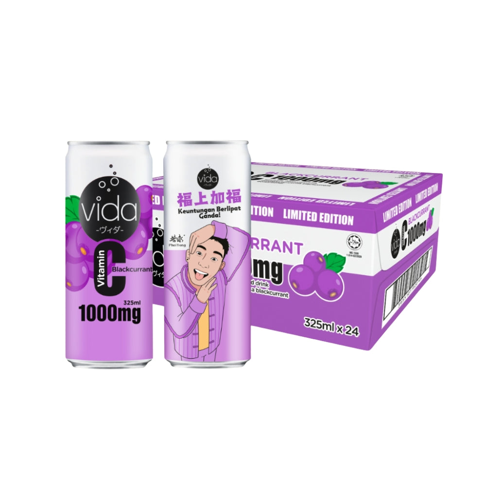 CNY VIDA C BLACKCURRANT 325ML X24