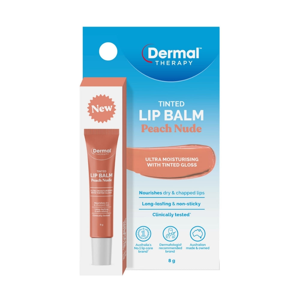 DERMAL THERAPY TINTED LIP BALM PEACHNUDE 8G