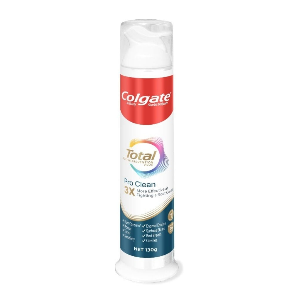 COLGATE TOOTHPASTE TOTAL PRO CLEAN PUMP 130G