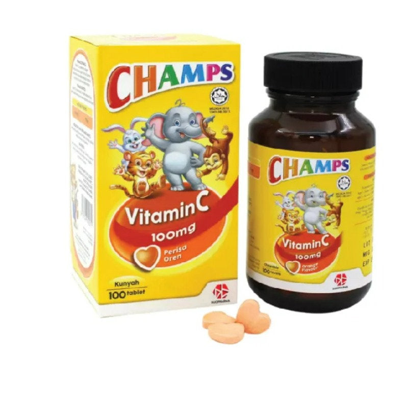 CHAMPS C 100MG CHEWABLE ORANGE 100SX3