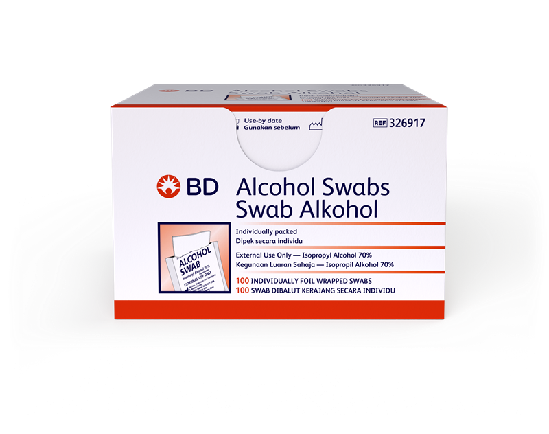 BD ALCOHOL SWABS 2SX50