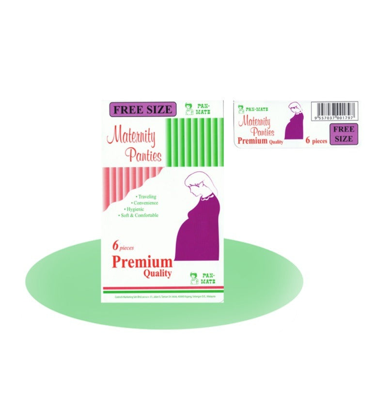 PAN-MATE PREMIUM MATERNITY PANTIES 6S