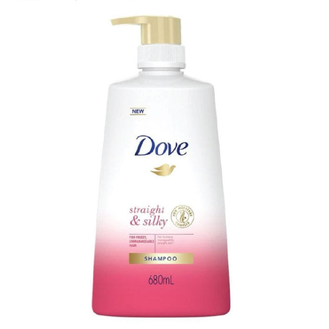 DOVE SHAMPOO STRAIGHT & SILKY 680ML