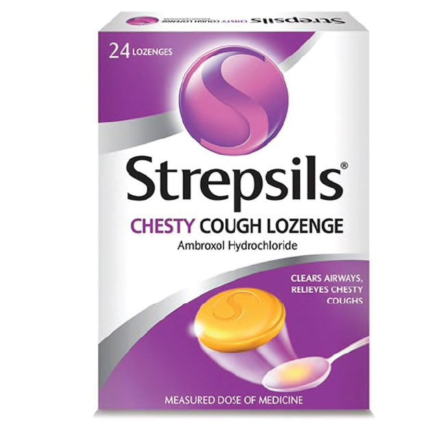 STREPSILS BOX CHESTY COUGH LOZENGES 24S
