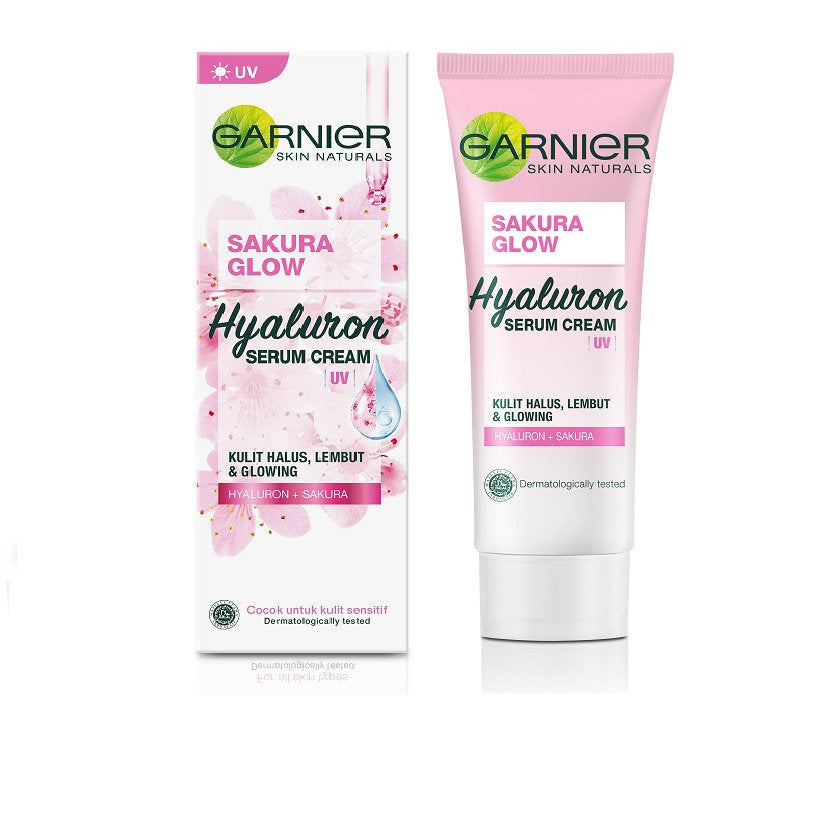 GARNIER SAKURA GLOW HYALURON UV SERUM CREAM 40ML