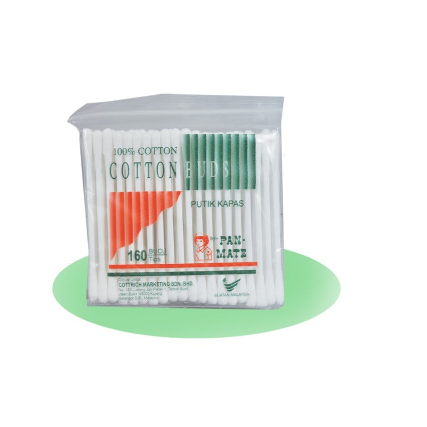 PAN-MATE COTTON BUDS 160 TIPS