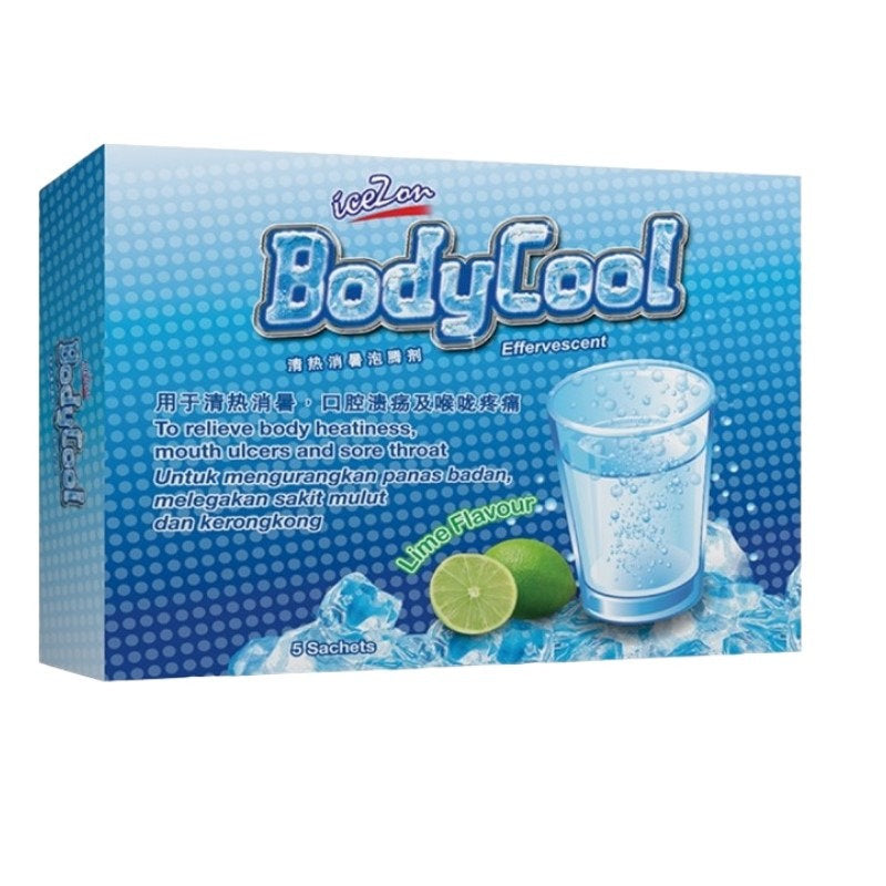 ICEZON BODYCOOL EFFERVESCENT (LIME) SAC 5S