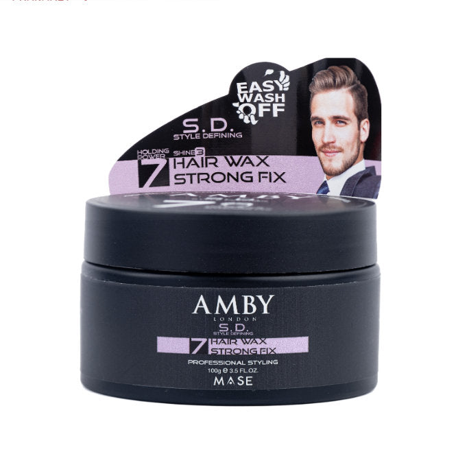 AMBY LONDON 7 HAIR WAX STRONG FIX 100G