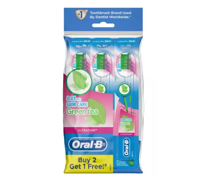 ORAL B TOOTHBRUSH CROSSACTION GREEN TEA3S