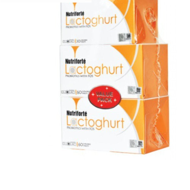 NUTRIFORTE LACTOGHURT CHEW TAB 2X60S+30S