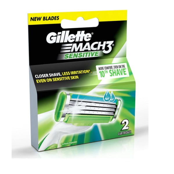 GILLETTE MACH3 SENSITIVE CARTRIDGES 2S