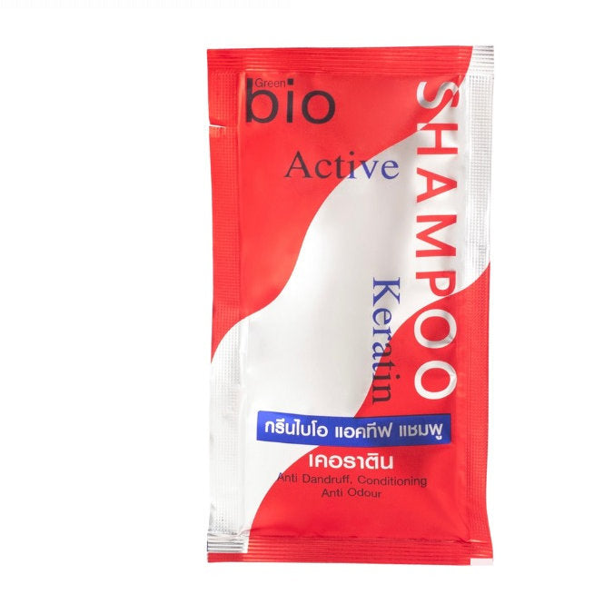 GREEN BIO ACTIVE SHAMPOO KERATIN SACHET 25ML