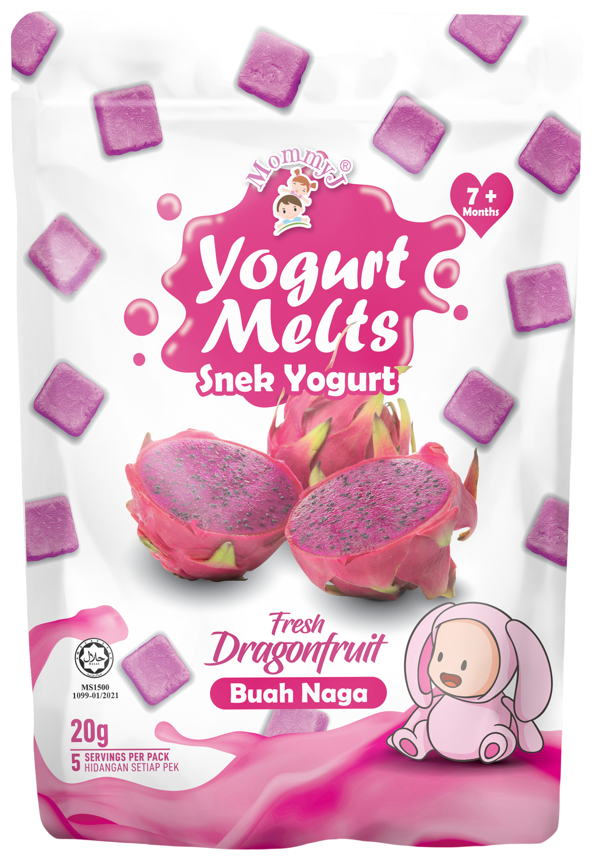 MOMMYJ YOGURT MELTS DRAGONFRUIT 20G
