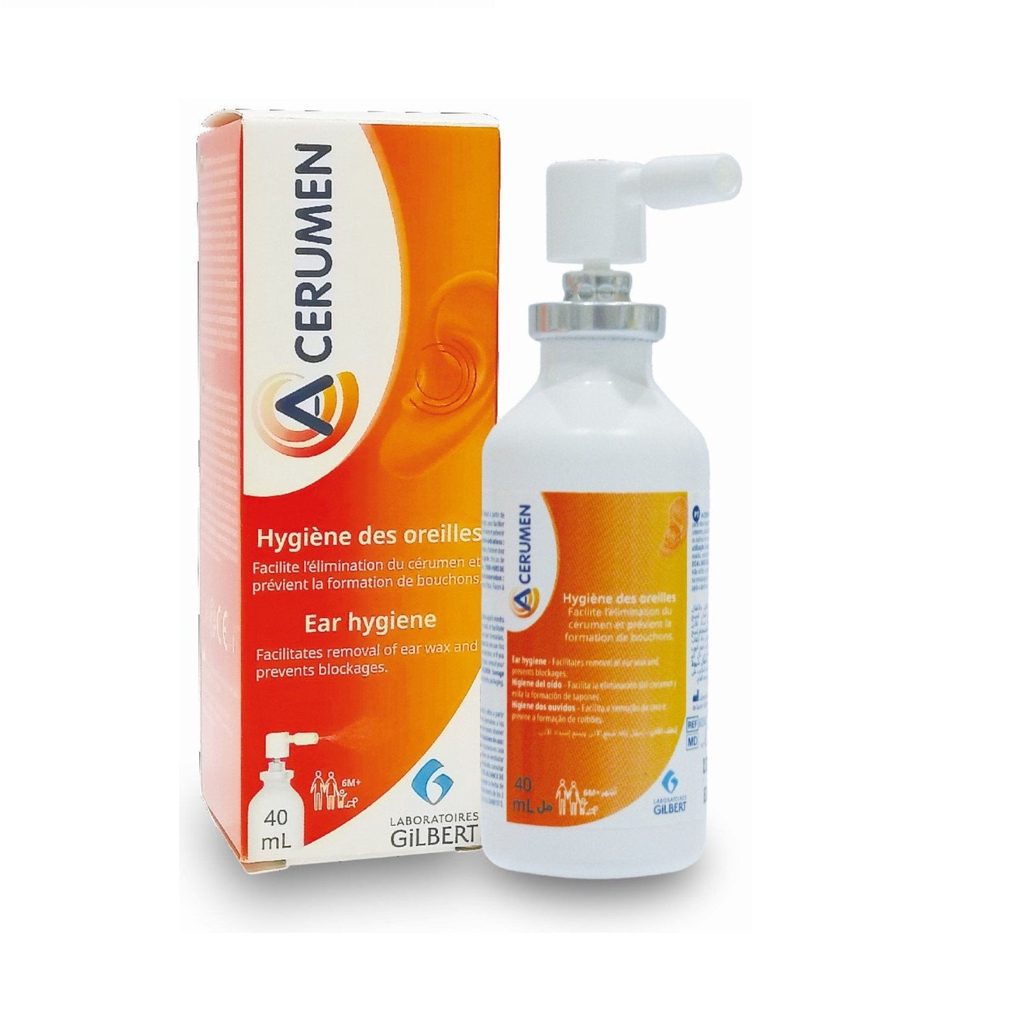 A-CERUMEN SPRAY EAR HYGIENE DISSOLVE EARWAX 40ML