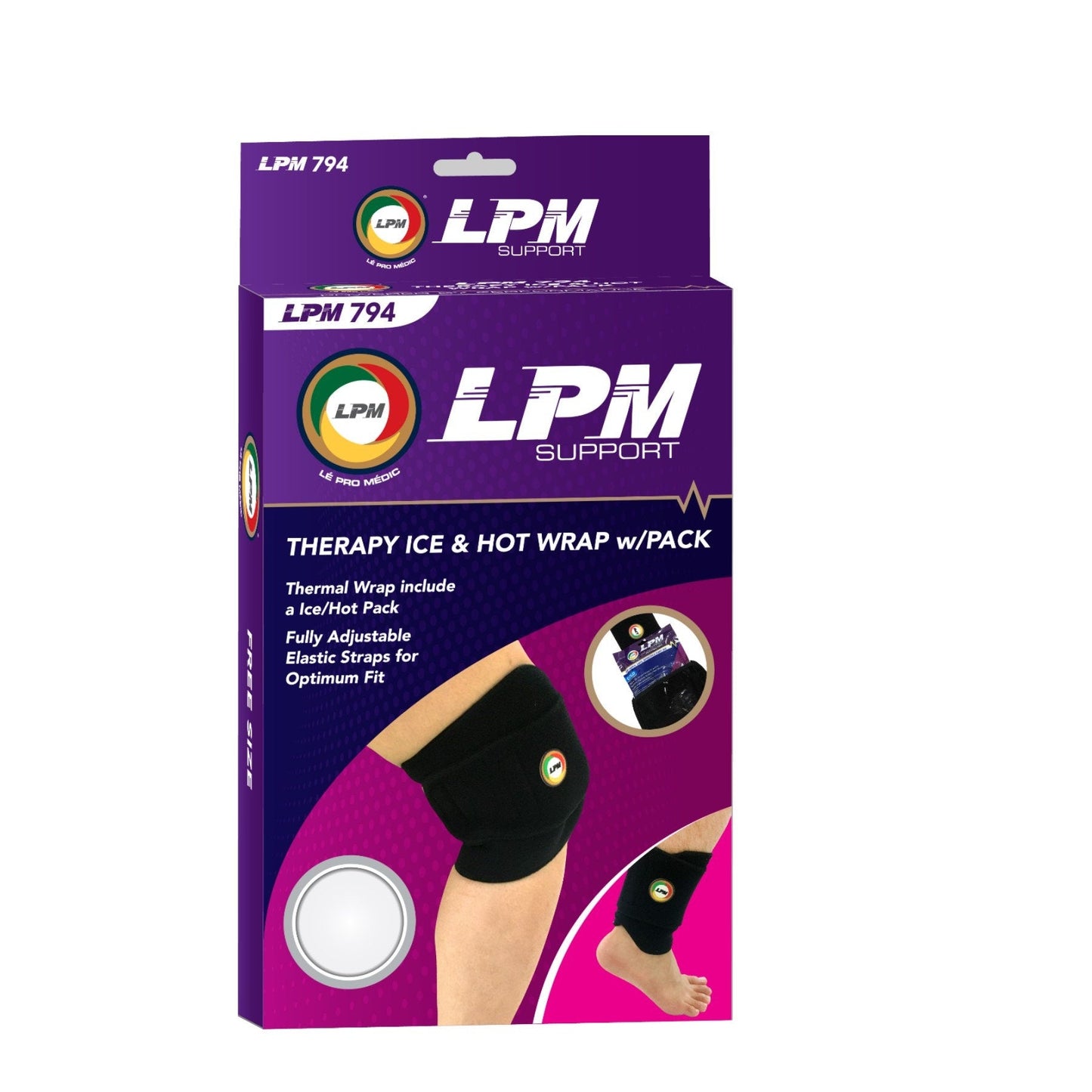 LPM THERAPY ICE AN HOT WRAP W/PACK 794 FREE SIZE