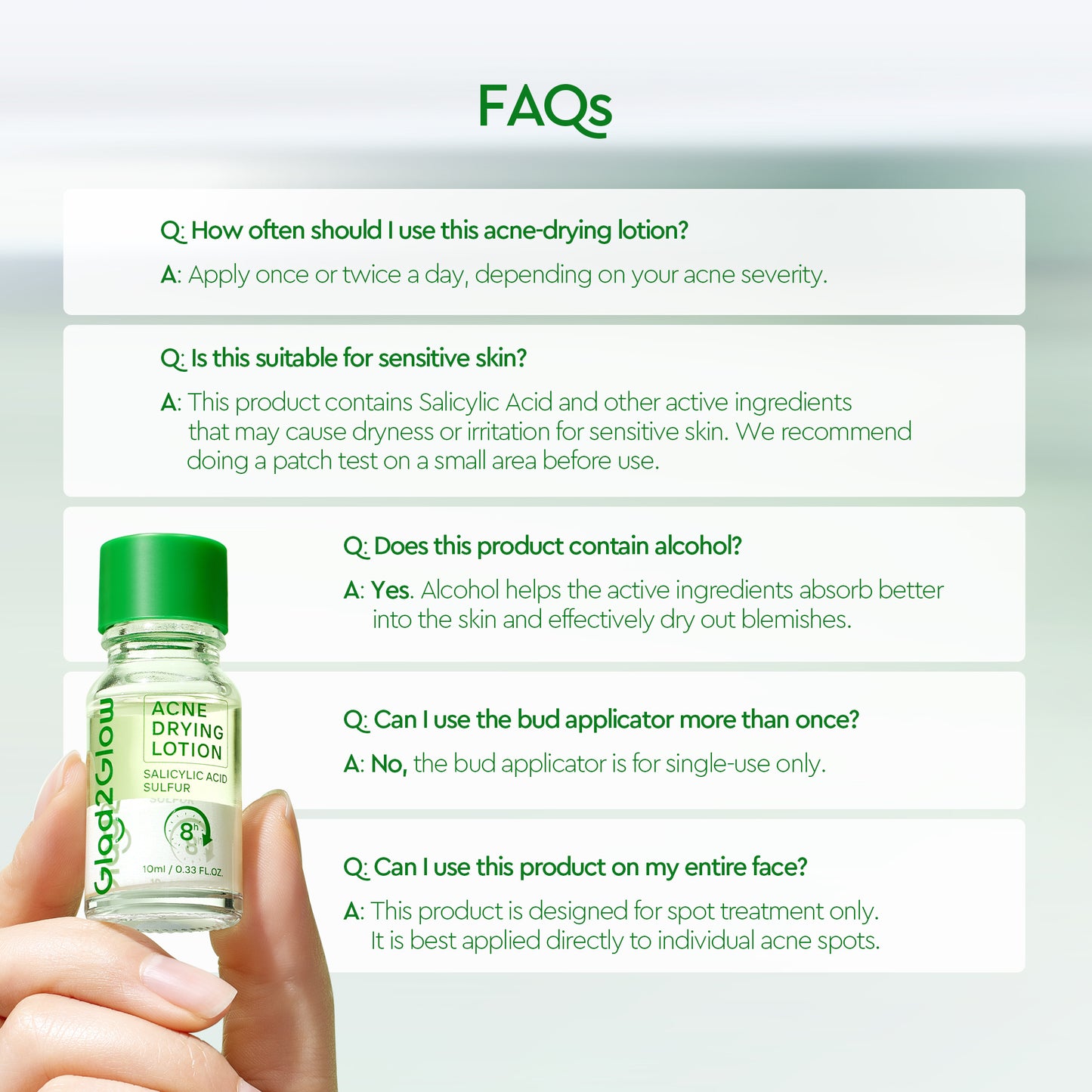 GLAD2GLOW ACNE DRYING LOTION 10ML