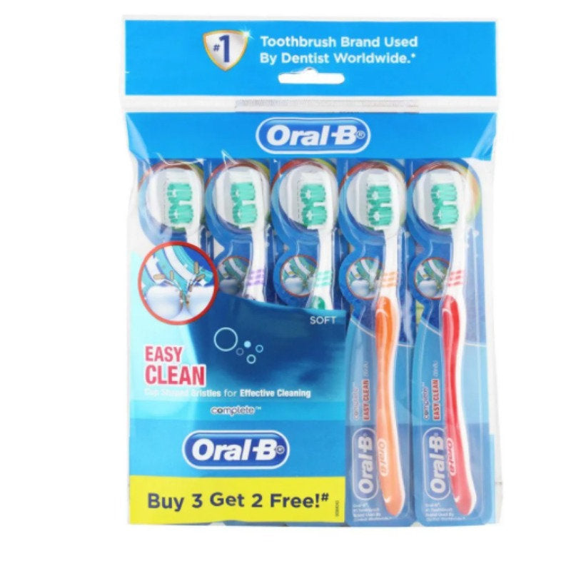 ORAL B COMPLETE EASY CLEAN MEDIUM POLYBAG 5S