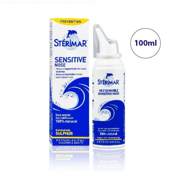 STERIMAR SENSITIVE NOSE W/SULPHUR NASALSPRAY 100ML