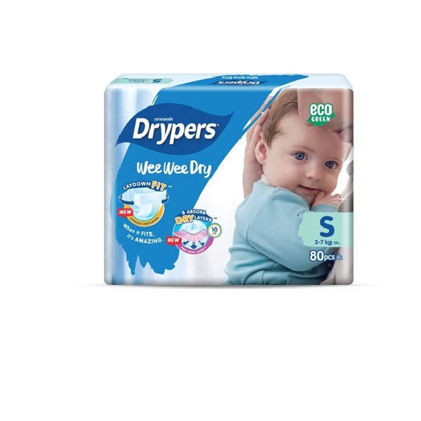 DRYPERS WEE WEE DRY S 80S X 3