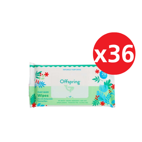 OFFSPRING PLANT-BASED WIPES 20S x 36