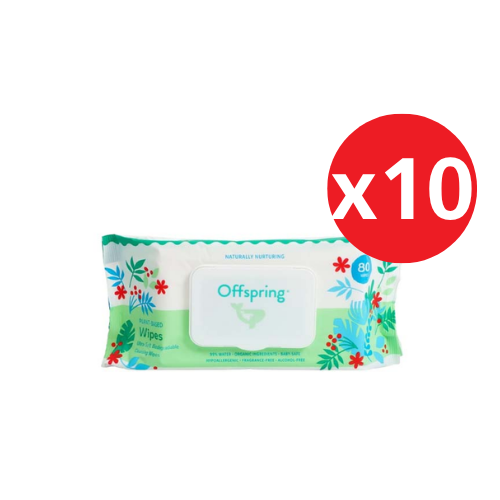 OFFSPRING PLANT-BASED WIPES 80S x 10