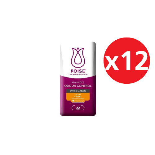 POISE LINERS CHARCOAL LIGHT 22S x24