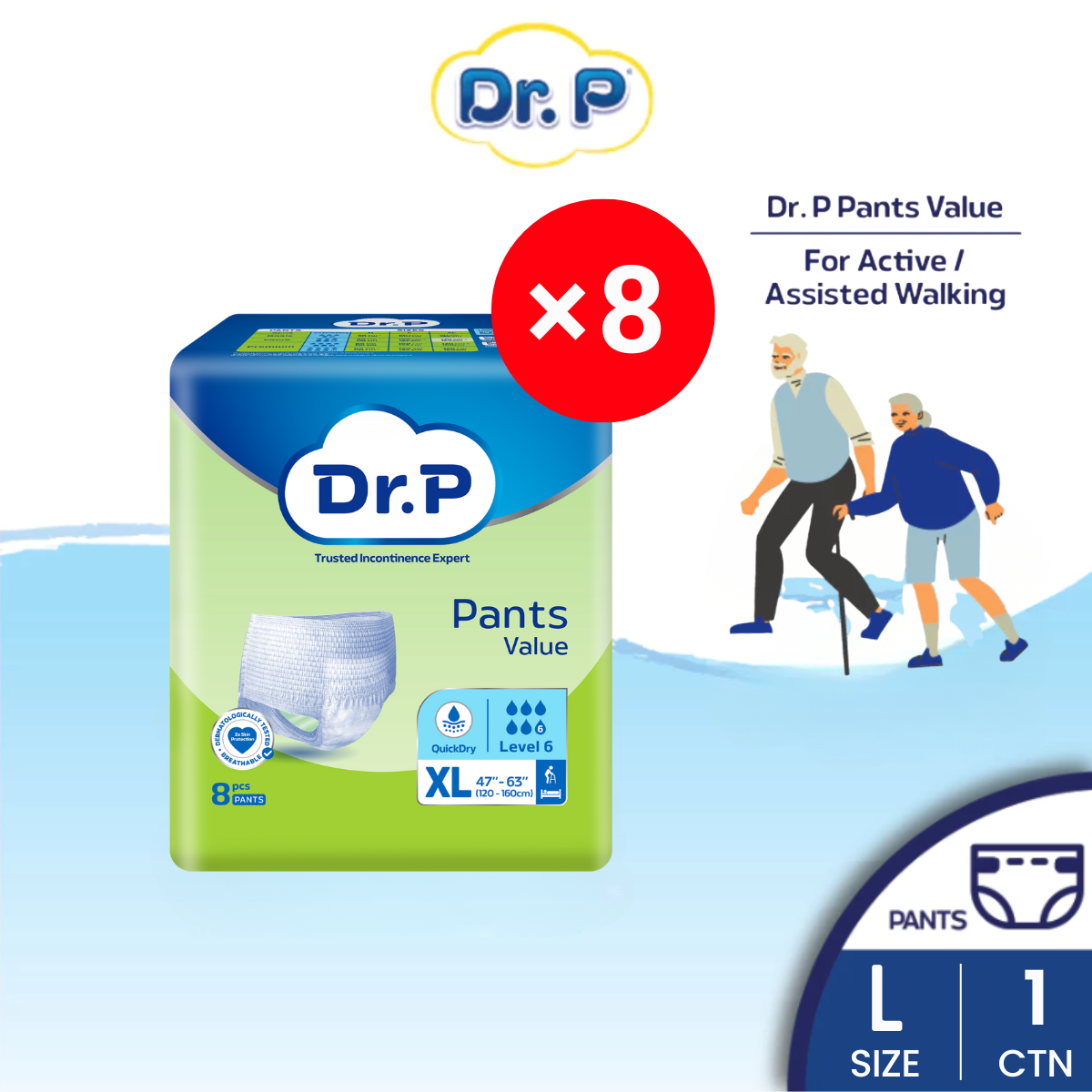 Dr P Pants Value L 9S × 8