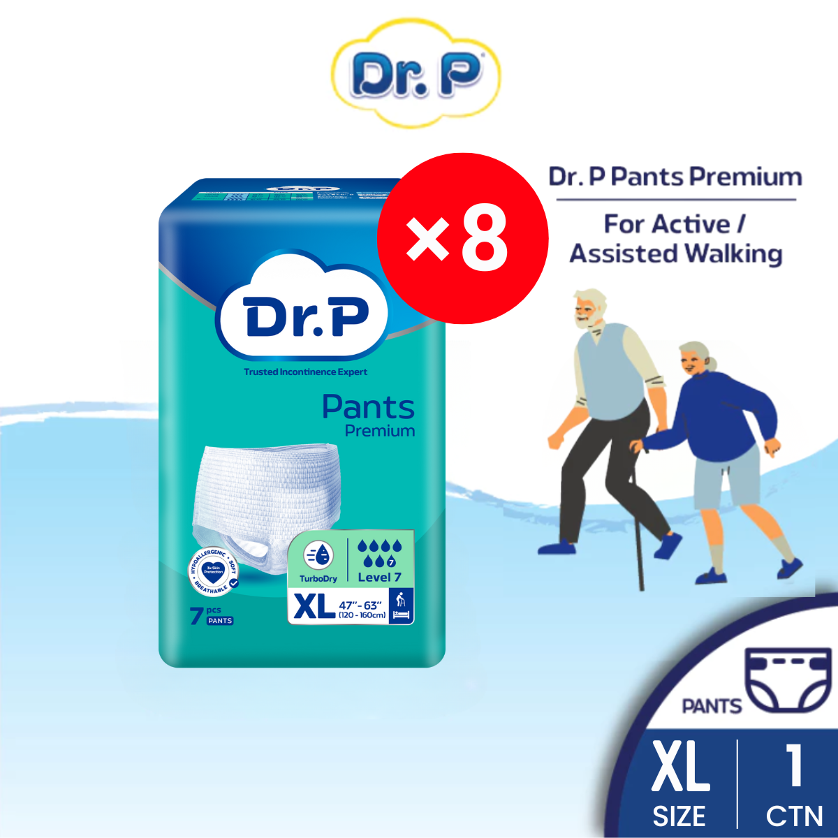 Dr P Premium Pants Xl 7S × 8