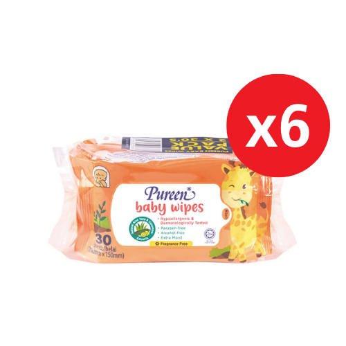 PUREEN BABY WIPES (F.FREE)(BWFF 2030) 30S x 12