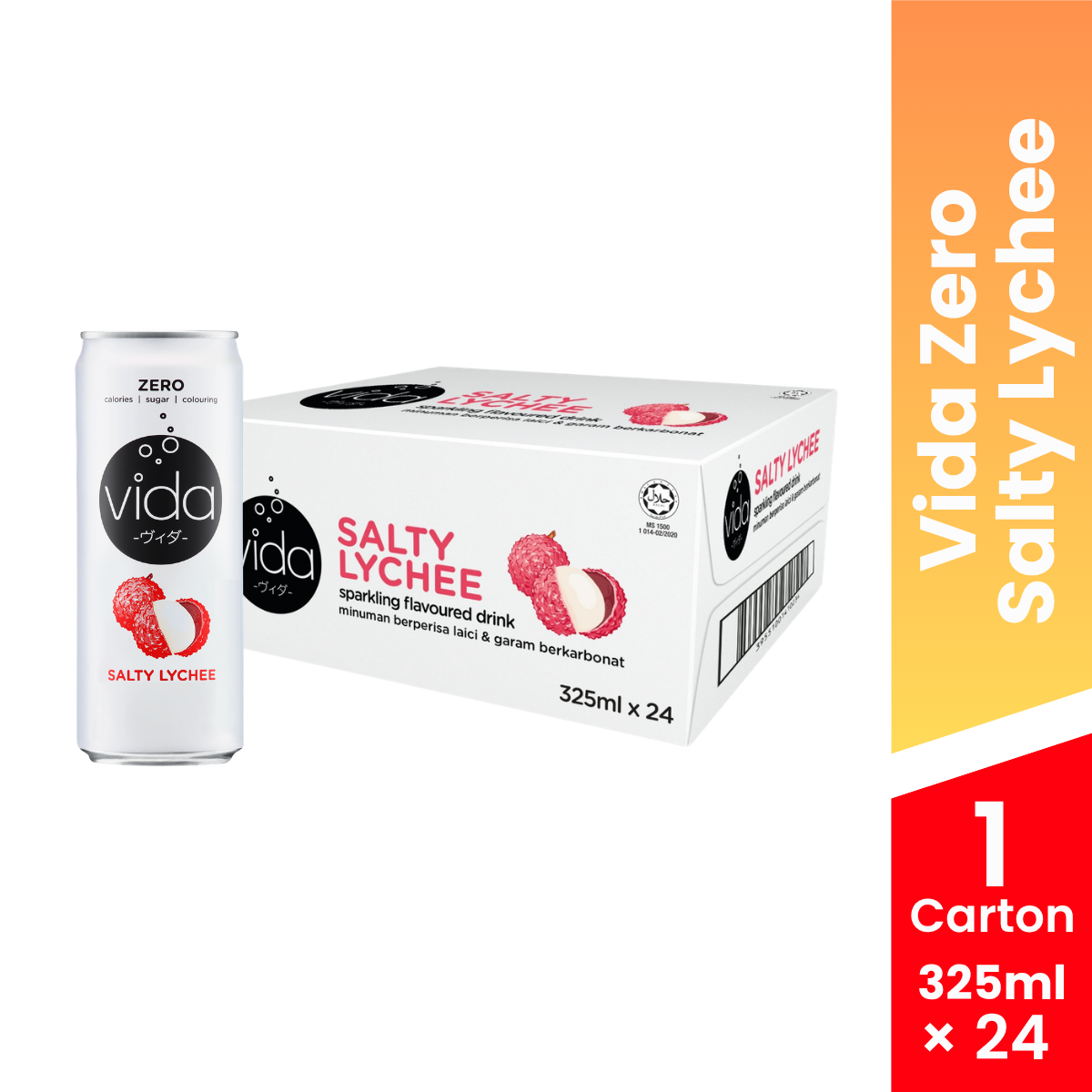 VIDA ZERO SALTY LYCHEE 325ML x 24