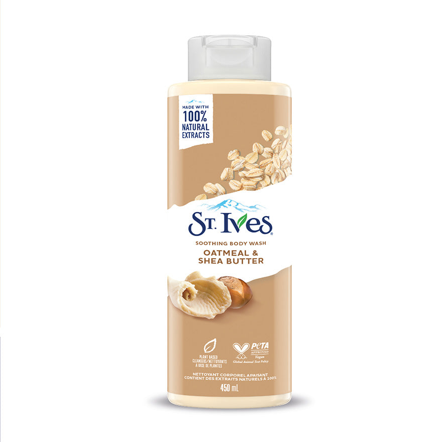 ST IVES BODY WASH OATMEAL & SHEA BUTTER 450ML