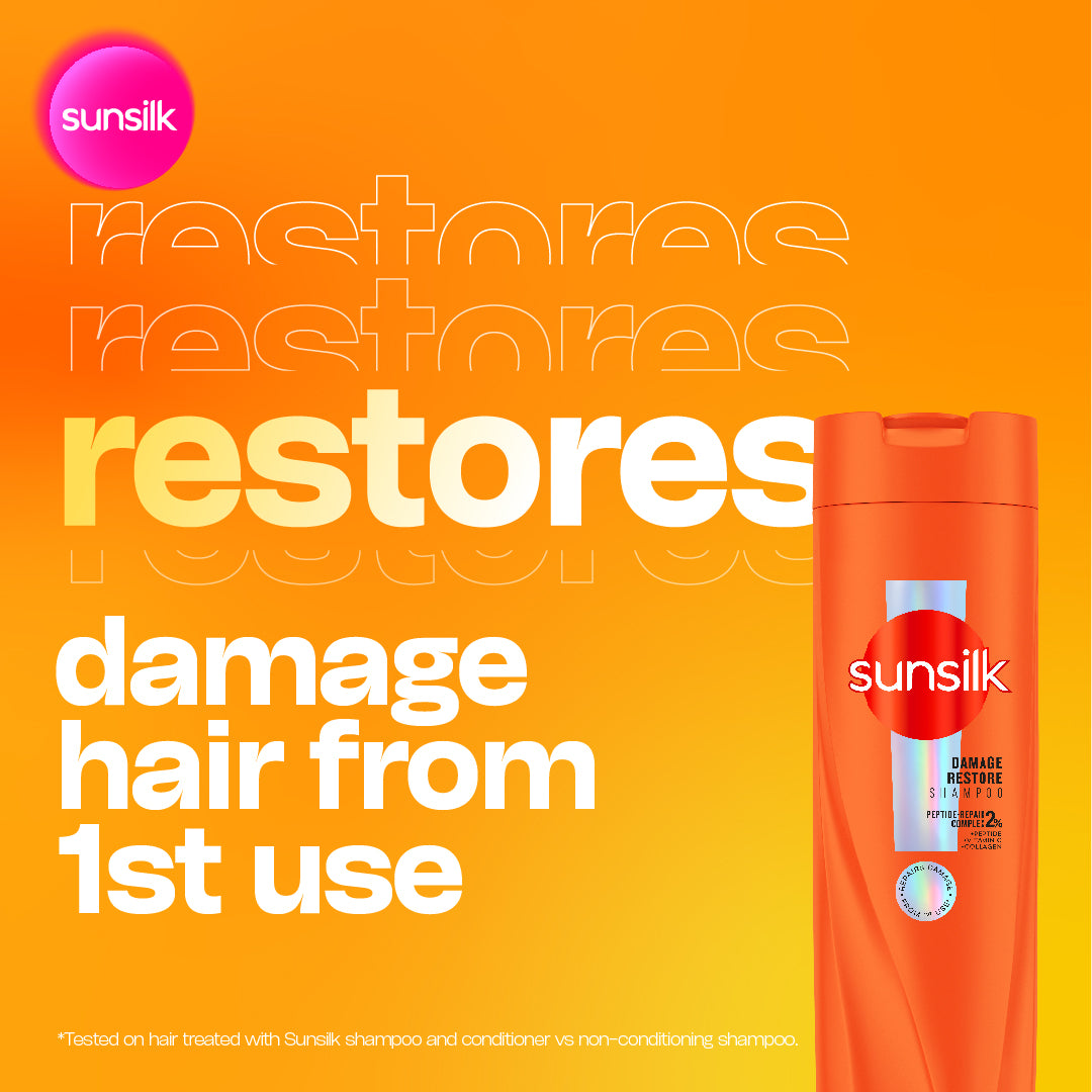 SUNSILK SHAMPOO DAMAGE RECONSTRUCTION 320ML