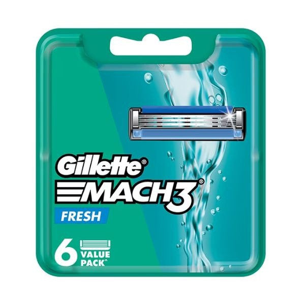 GILLETTE MACH 3+ REFILL CARTRIDGES 6S