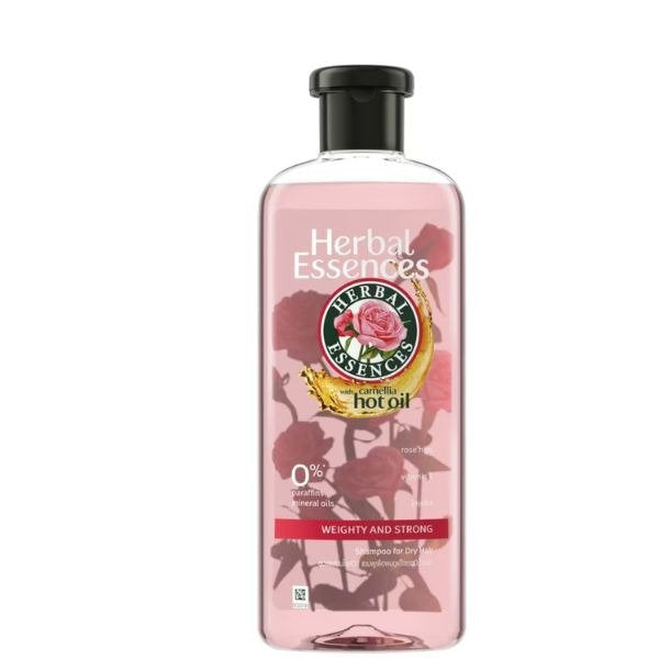 HERBAL ESSENCES WEIGHTY AND STRONG ROSE SHAMPOO 400ML