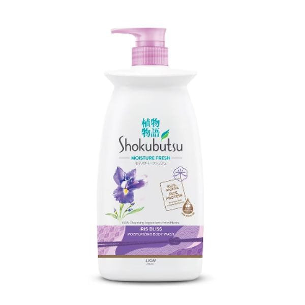 SHOKUBUTSU BODY WASH MOISTURE FRESH IRIS BLISS 900G