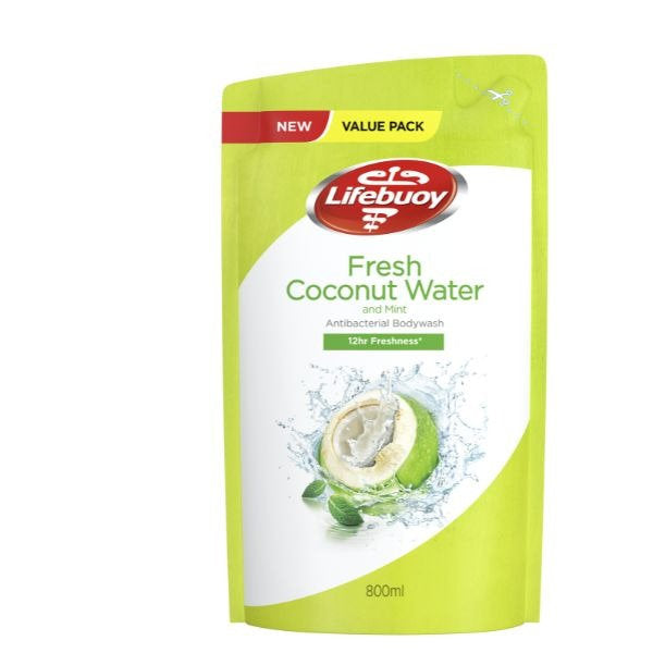 LIFEBUOY FRESH COCONUT WATER BODY WASH REFILL 800ML