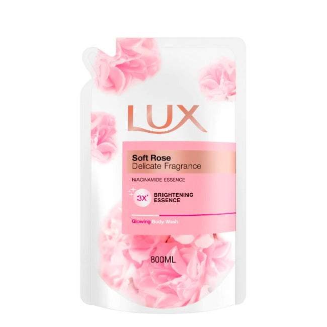 LUX BODY WASH ROSY GLOW REFILL 800ML